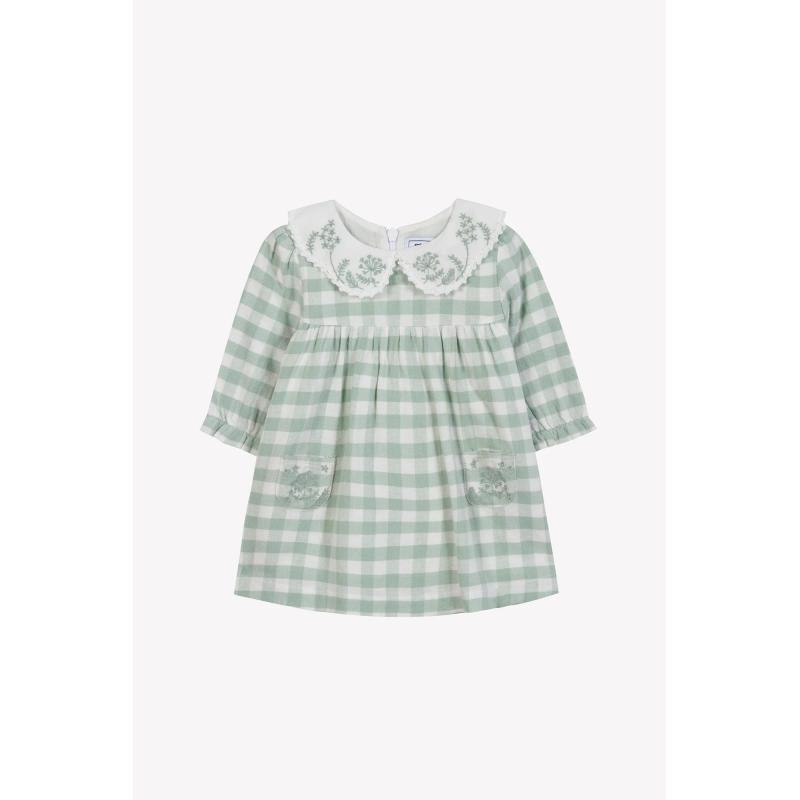Robe - Vert d'eau vichy