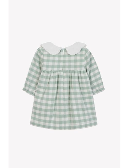 Robe - Vert d'eau vichy