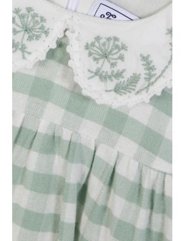 Robe - Vert d'eau vichy