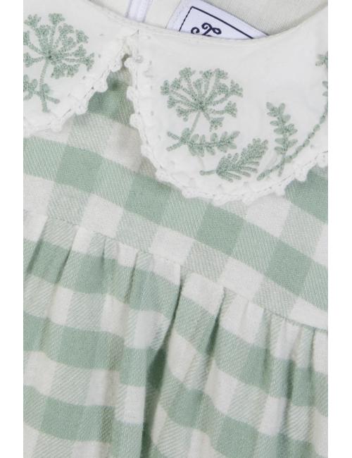 Robe - Vert d'eau vichy