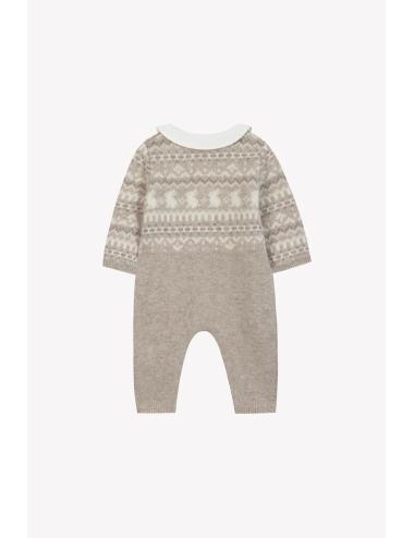 Combinaison longue - Greige jacquard