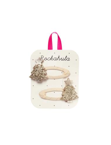 Barrettes à cheveux - Sapin de Noel