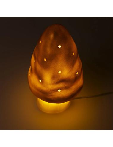 Lampe Champignon Petit Cuivre