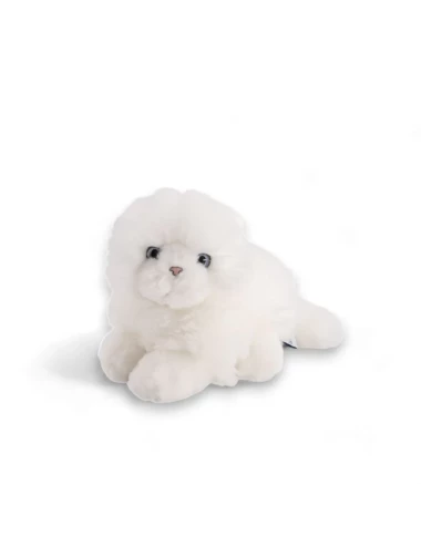 Chat Oscar Poil Long Blanc 20 cm