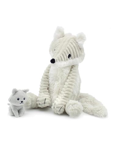 Renard arctique maman/bébé - Ptitpotos