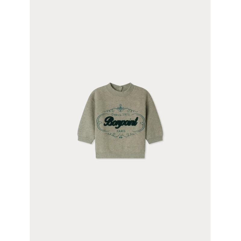 Sweat mixte Dady avec logo Héritage Bonpoint brodé en coton biologique