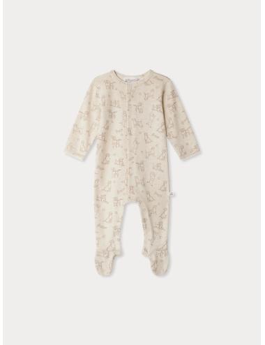 Pyjama mixte Golco à imprimé Chien en coton biologique