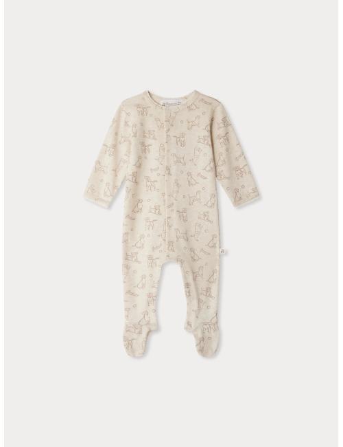 Pyjama mixte Golco à imprimé Chien en coton biologique