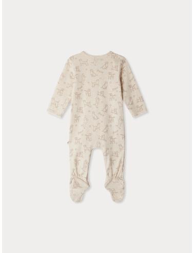 Pyjama mixte Golco à imprimé Chien en coton biologique