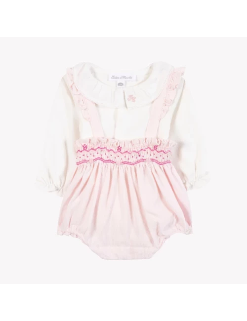 Ensemble court - Rose pâle velours