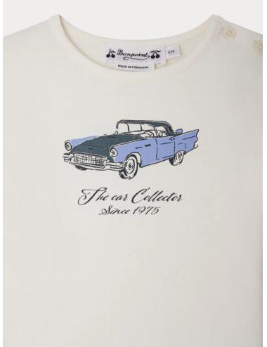 T-shirt Tahsin à imprimé Voiture en coton biologique