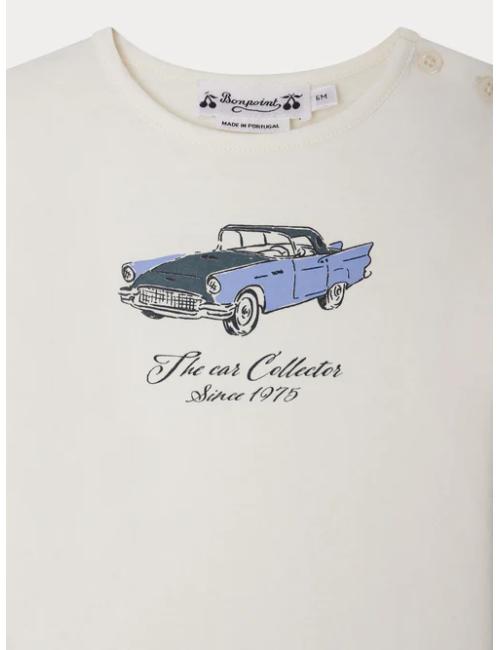 T-shirt Tahsin à imprimé Voiture en coton biologique