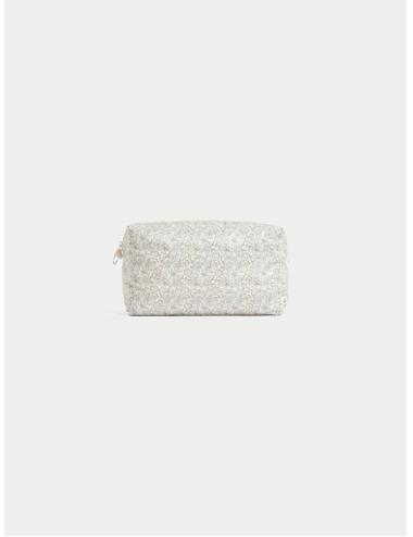 Trousse matellassée en tissu Liberty en coton enduit