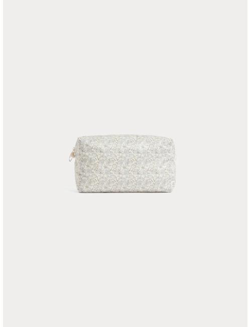 Trousse matellassée en tissu Liberty en coton enduit