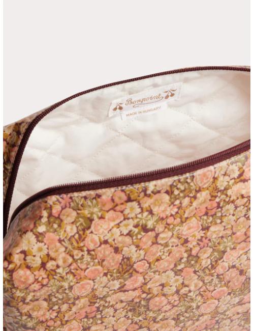 Trousse matellassée en tissu Liberty en coton enduit