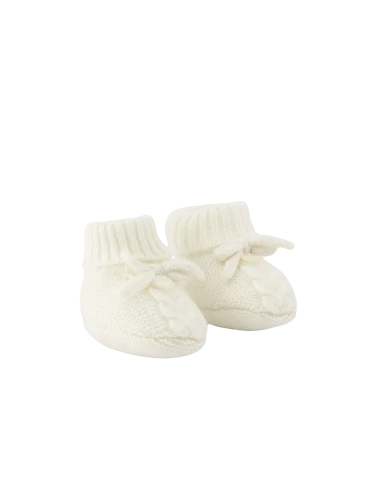 Chaussons - Ecru nœud