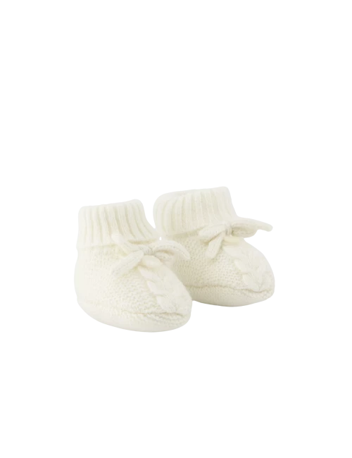 Chaussons - Ecru nœud