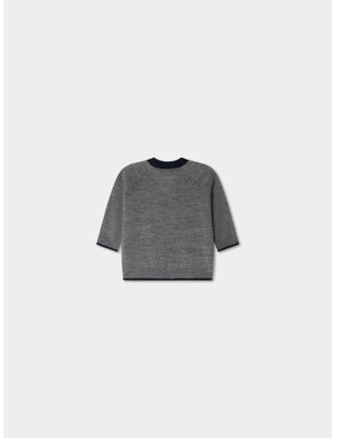 Cardigan Teotim en laine gris