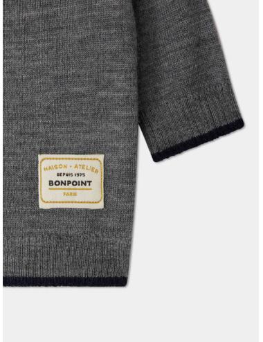 Cardigan Teotim en laine gris