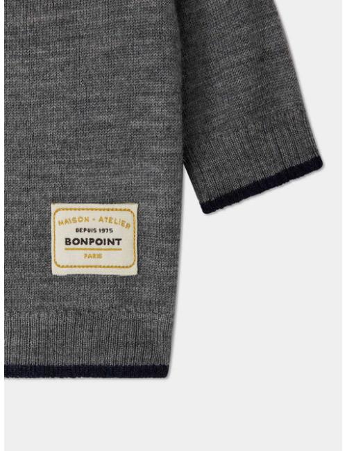 Cardigan Teotim en laine gris