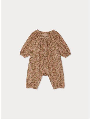 Combinaison Jia smockée en tissu Liberty en coton biologique