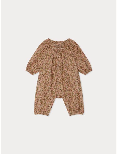 Combinaison Jia smockée en tissu Liberty en coton biologique