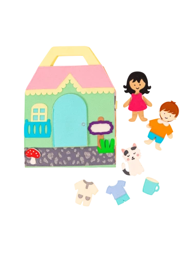 Quiet Book - Travel Bundy  Doll House