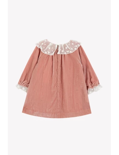 Robe - Rose poudré en velours