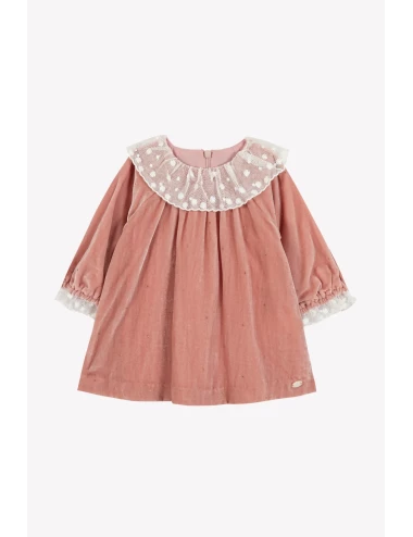 Robe - Rose poudré en velours