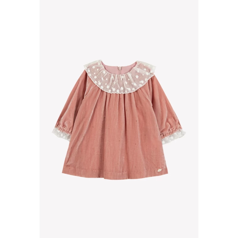 Robe - Rose poudré en velours