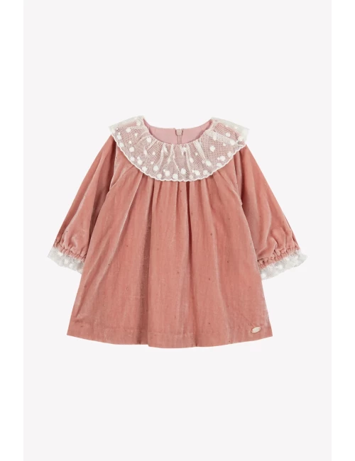 Robe - Rose poudré en velours