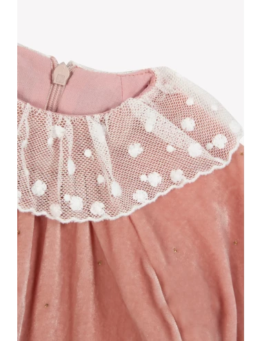 Robe - Rose poudré en velours