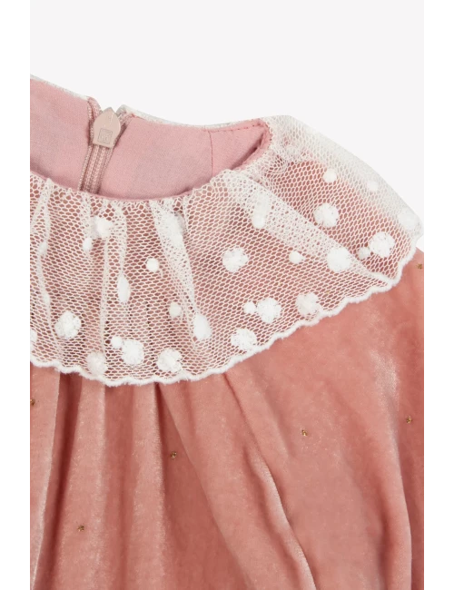 Robe - Rose poudré en velours