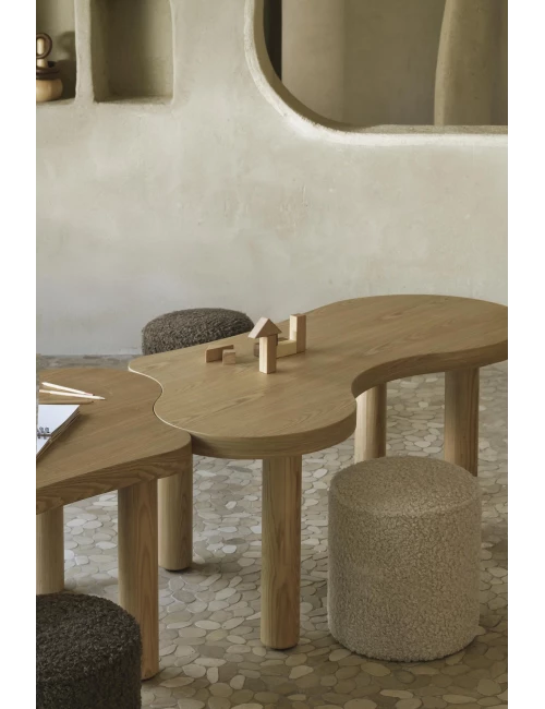 Modular Organic Kids Table - Natural Ash