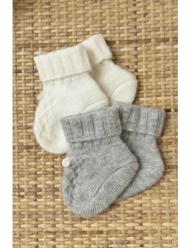 Chaussons - Ecru cachemire