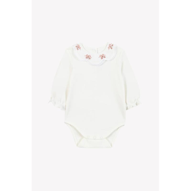 Body - Ecru broderie petits trésors