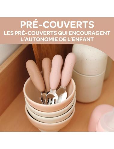 Lot de 2 pré-couverts inox