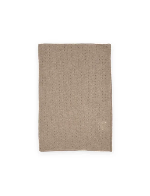 Couverture pointelle en cachemire