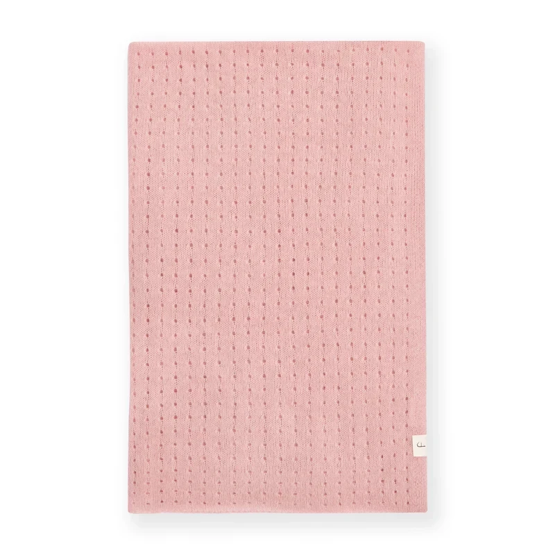 Couverture pointelle en cachemire