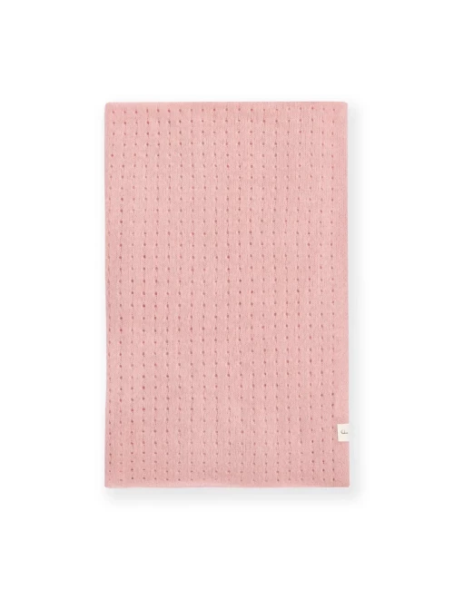 Couverture pointelle en cachemire