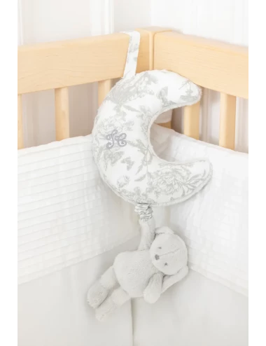 Lapin musical - Toile de Jouy
