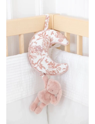 Lapin musical - Toile de Jouy