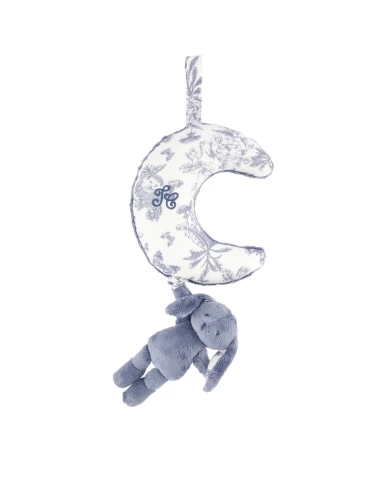 Lapin musical - Toile de Jouy