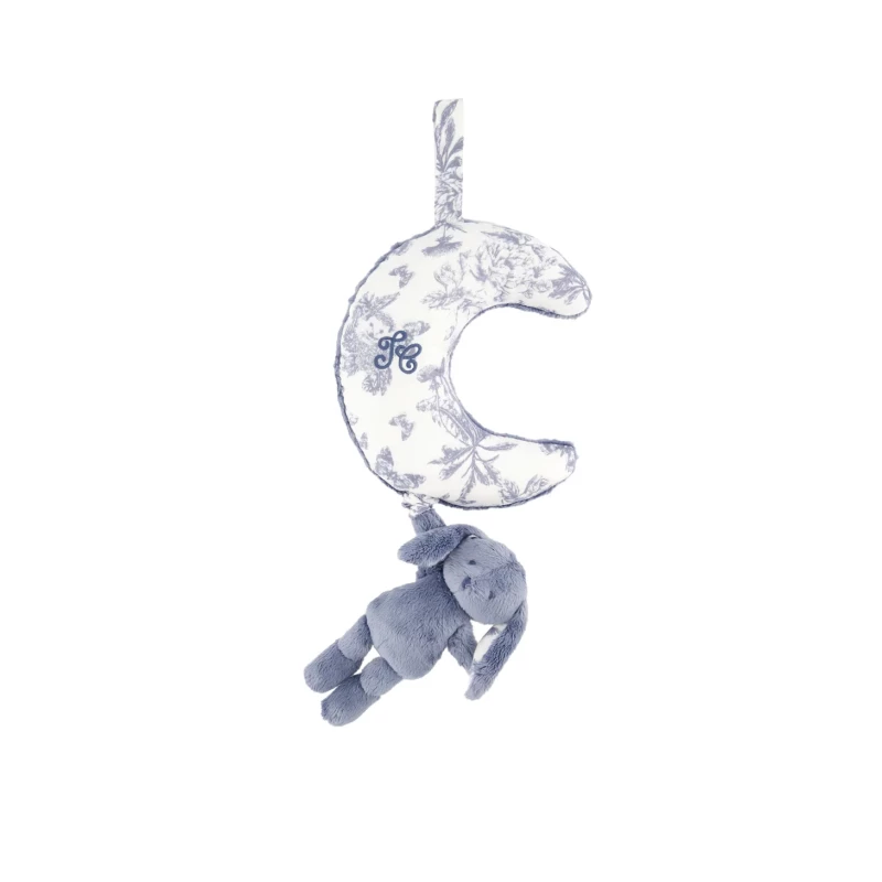 Lapin musical - Toile de Jouy