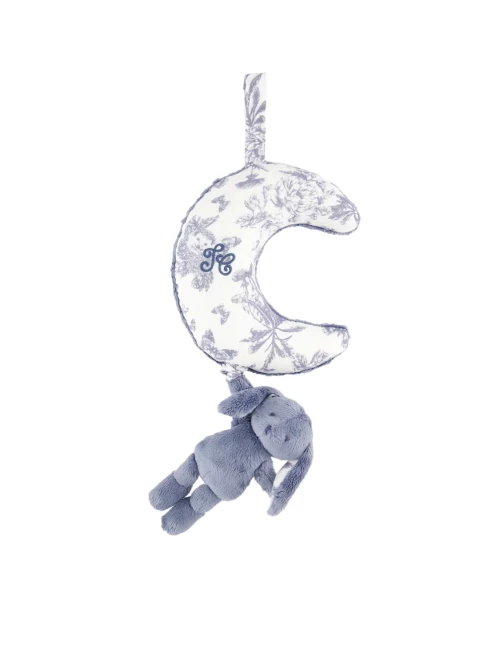 Lapin musical - Toile de Jouy