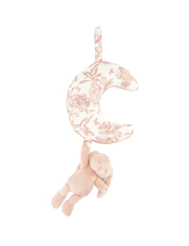 Lapin musical - Toile de Jouy