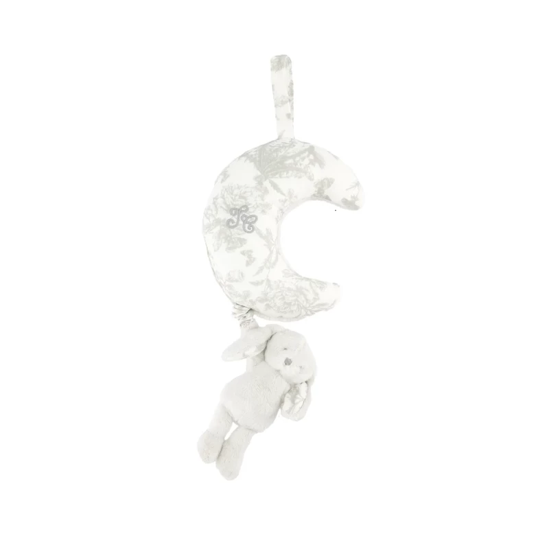 Lapin musical - Toile de Jouy