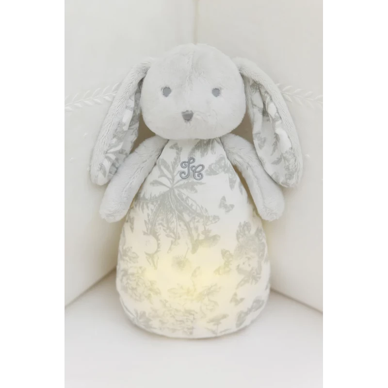 Lapin veilleuse musicale - Toile de Jouy