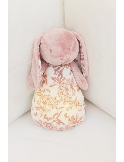 Lapin veilleuse musicale - Toile de Jouy
