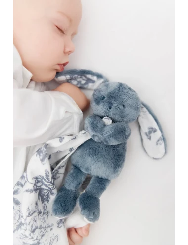 Doudou Lapin - Toile de Jouy